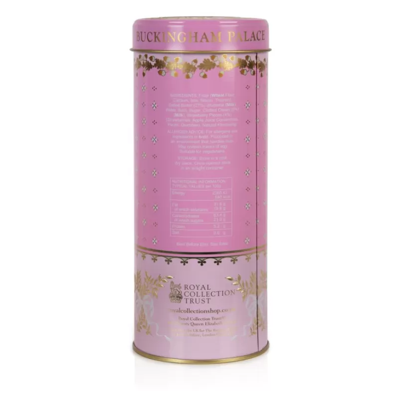 Biscuits | Royal Collection Shop Buckingham Palace Strawberry And Clotted Cream Shortbread Biscuit Tin