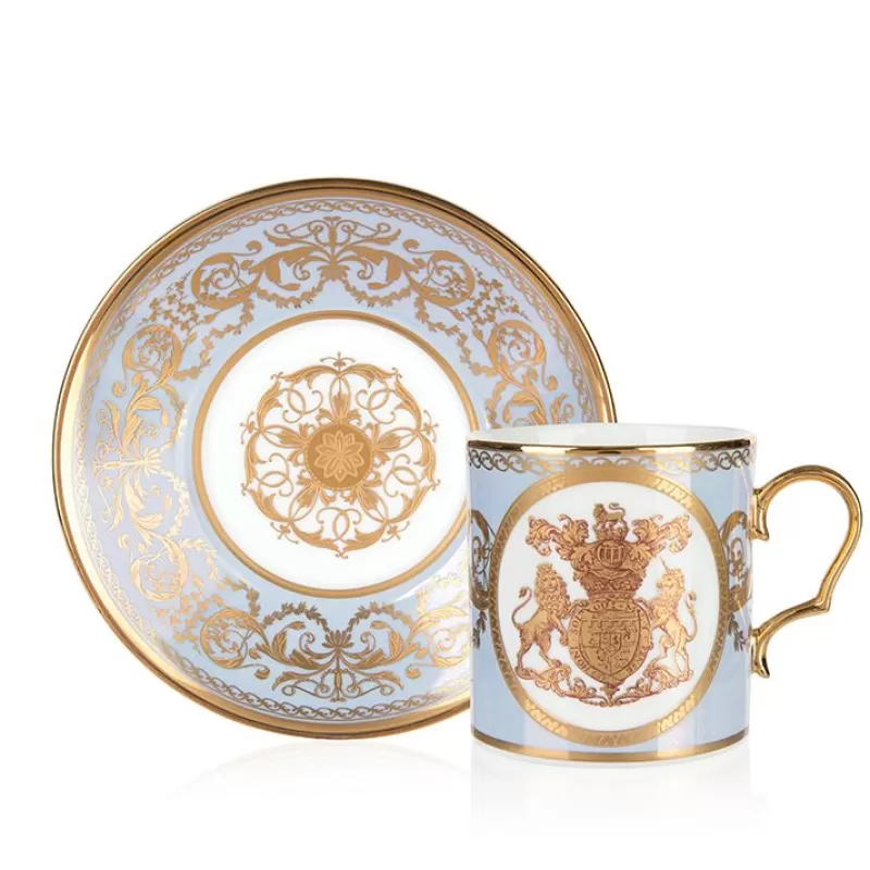Cups & Saucers | Royal Collection Shop Special Edition Lustre Purple And Blue Coffee Cup And Saucer